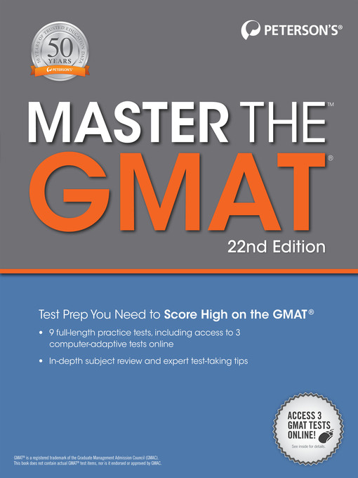 Title details for Master the GMAT, 2 by Peterson's - Available